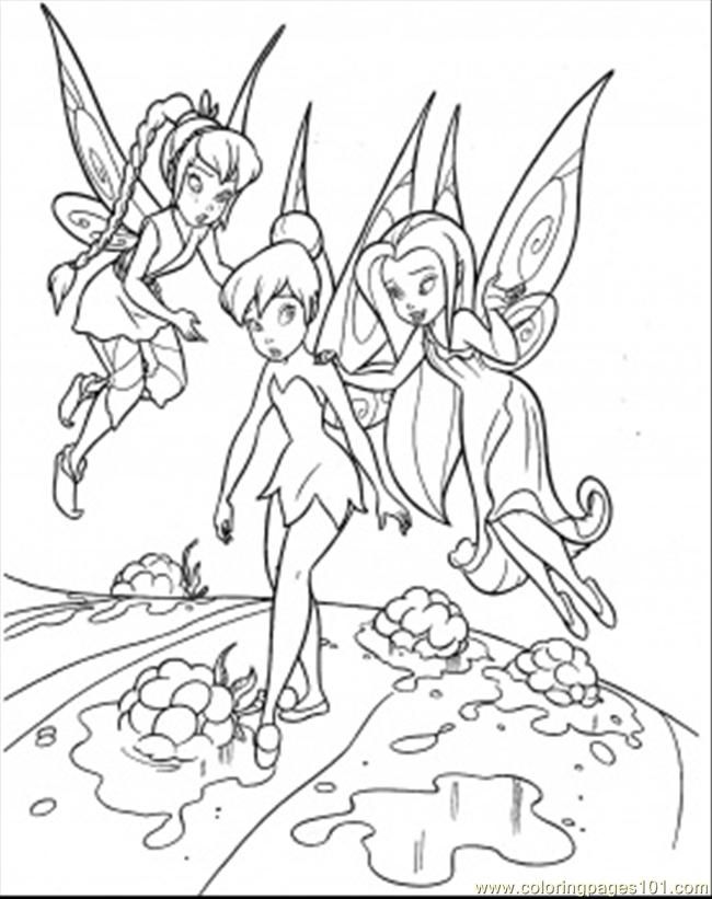 Printable Coloring Pages Tinkerbell Fairies