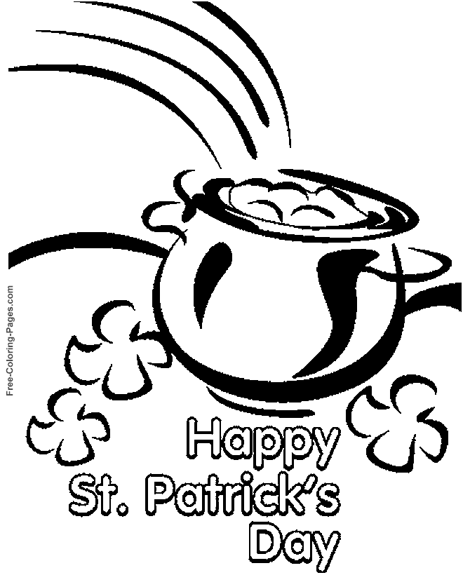 Happy St. Patrick's Day coloring!