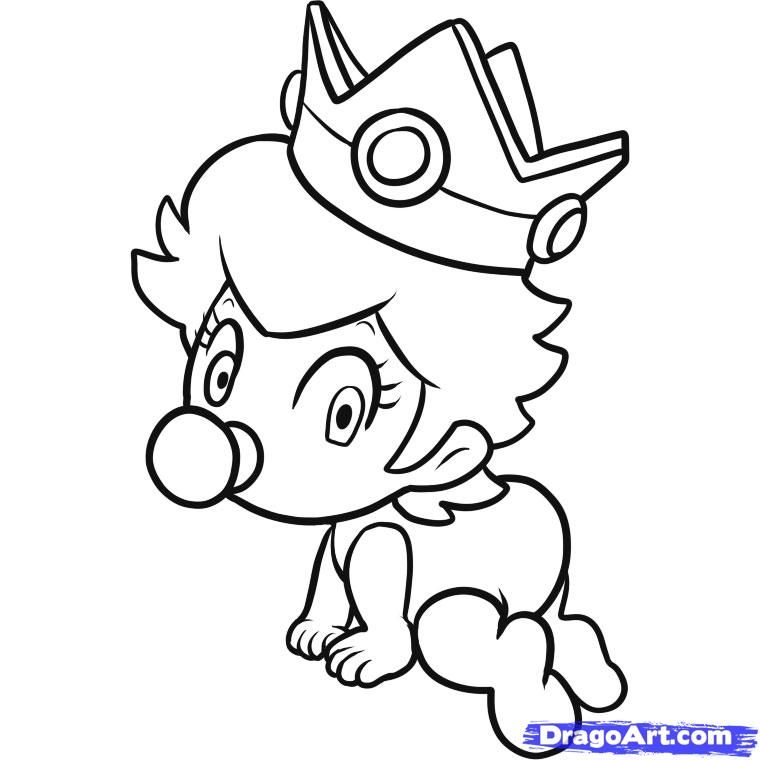 Rosalina Peach And Daisy Coloring Pages Coloring Home