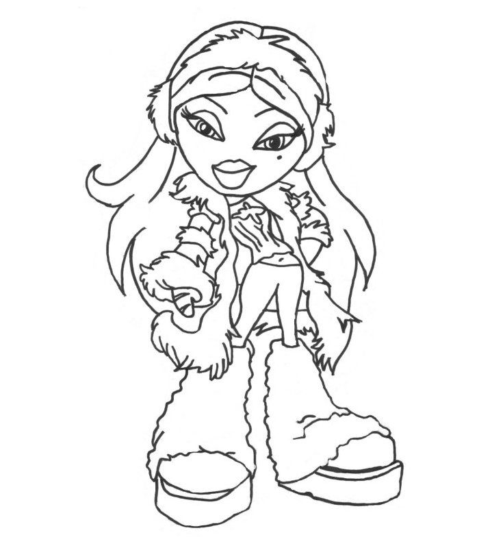 bratz all together Colouring Pages (page 2)