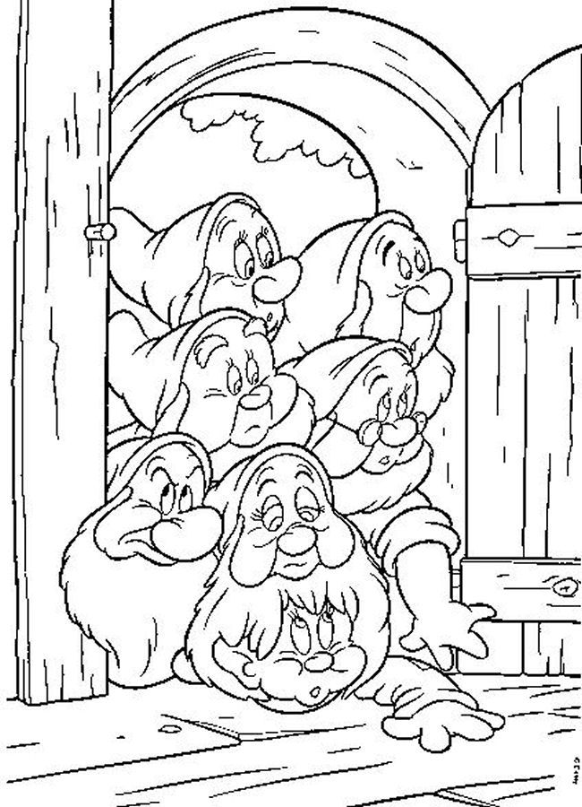 Of The Seven Dwarfs To Color Page Pictures Print Coloring Pages