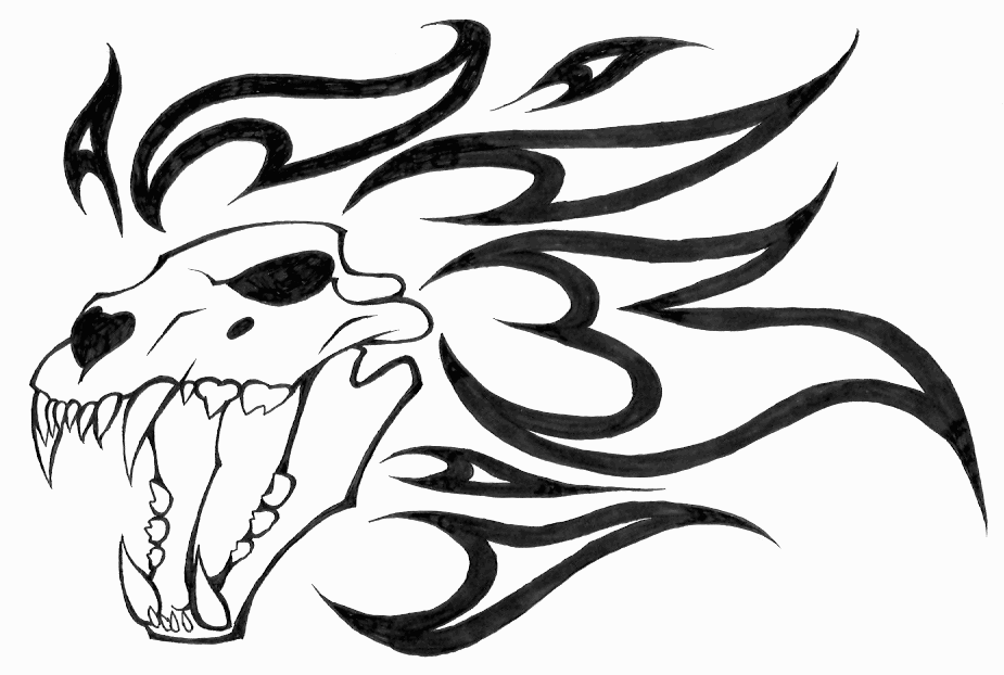 Lion Skull Tattoo 2 by Evil-spark-dragon on deviantART
