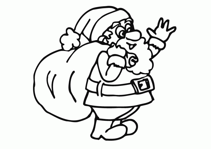 Santa Claus Coloring Pages - Free Coloring Pages For KidsFree 