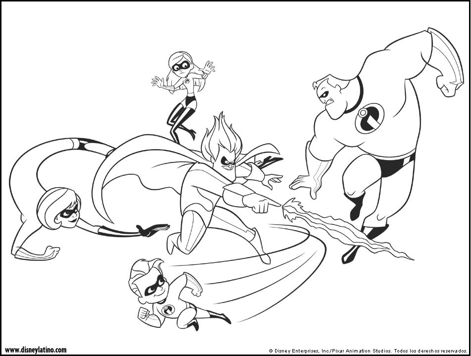 incredibles masks Colouring Pages (page 3)