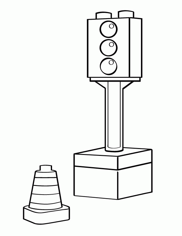 a street light Colouring Pages