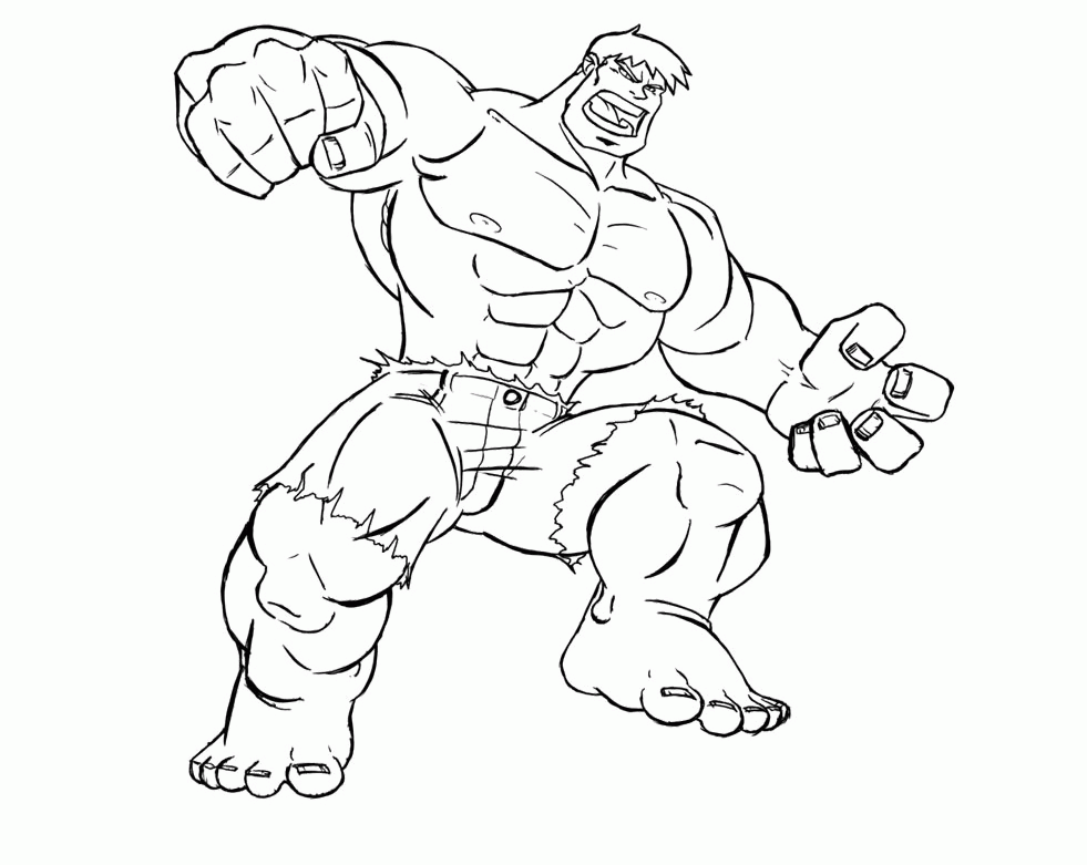 The Hulk Coloring Page - Hulk Coloring Pages : Girls Coloring Pages