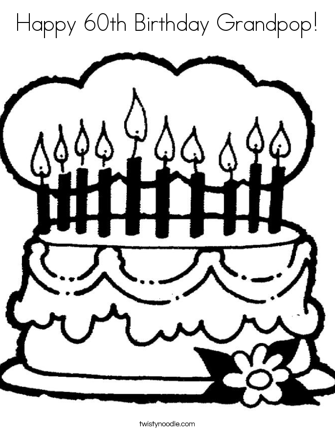 Coloring Pages 60th Birthday | Free coloring pages for kids