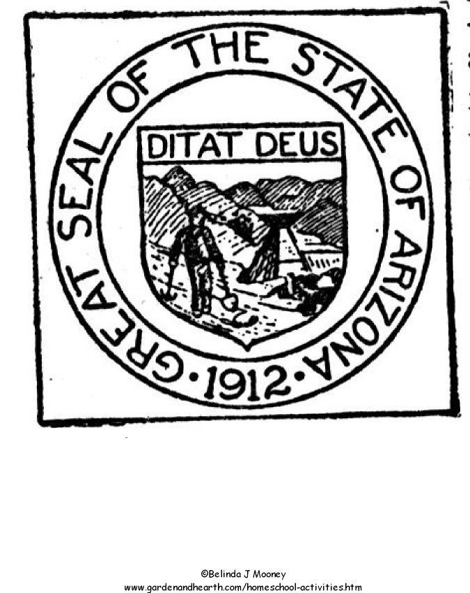 Montana State Seal Coloring Page