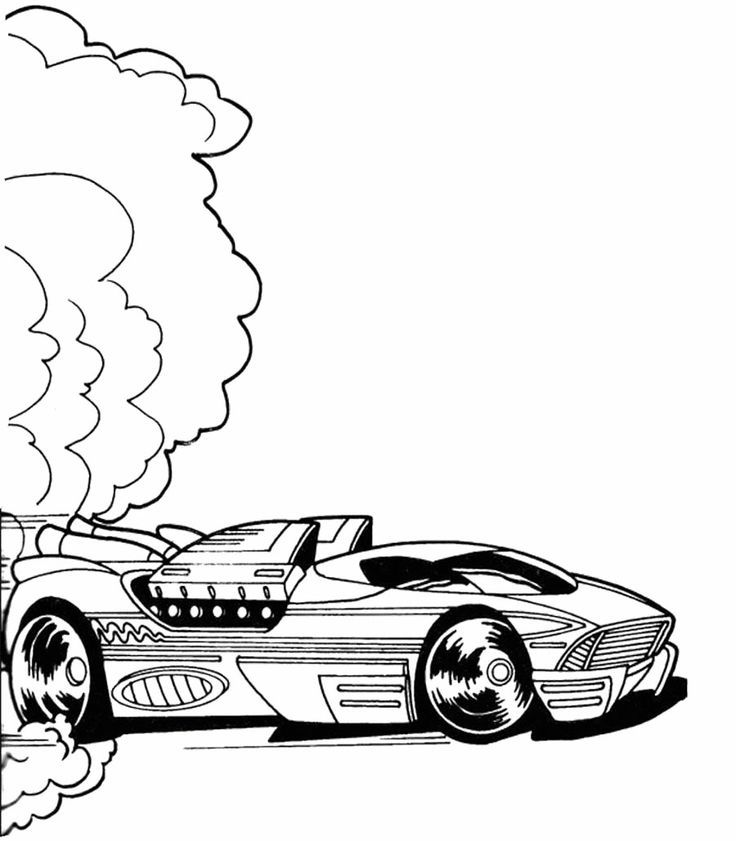 Hot Wheels Speeding Coloring Page | Hot Wheels