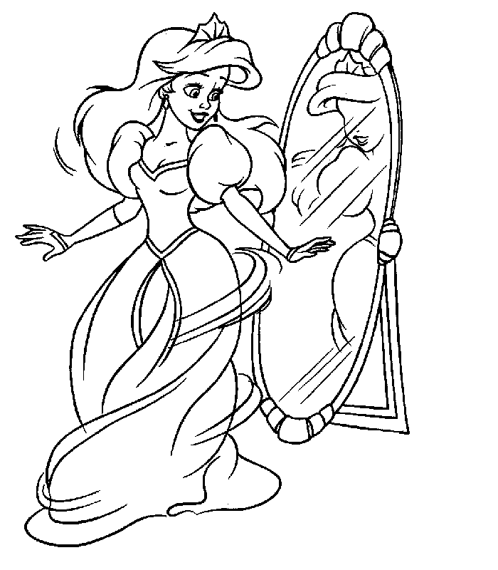 Girl Pretty Princess Free Printable Coloring Pages For Kids 