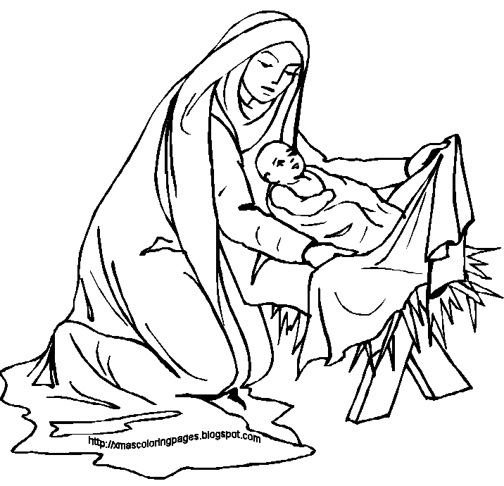 Mary Coloring Pages