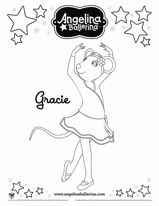 Angelina Ballerina Coloring Pages 6 | Free Printable Coloring 