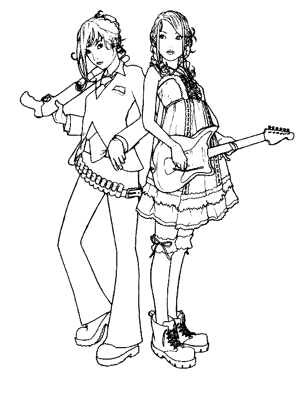 marvel anime girls Colouring Pages