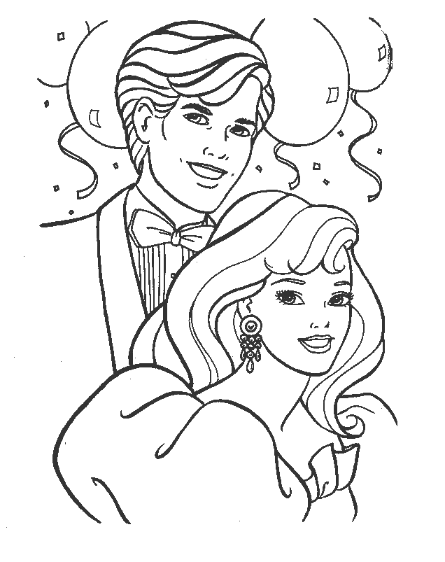 Barbie Wedding Coloring Pages - Coloring Home