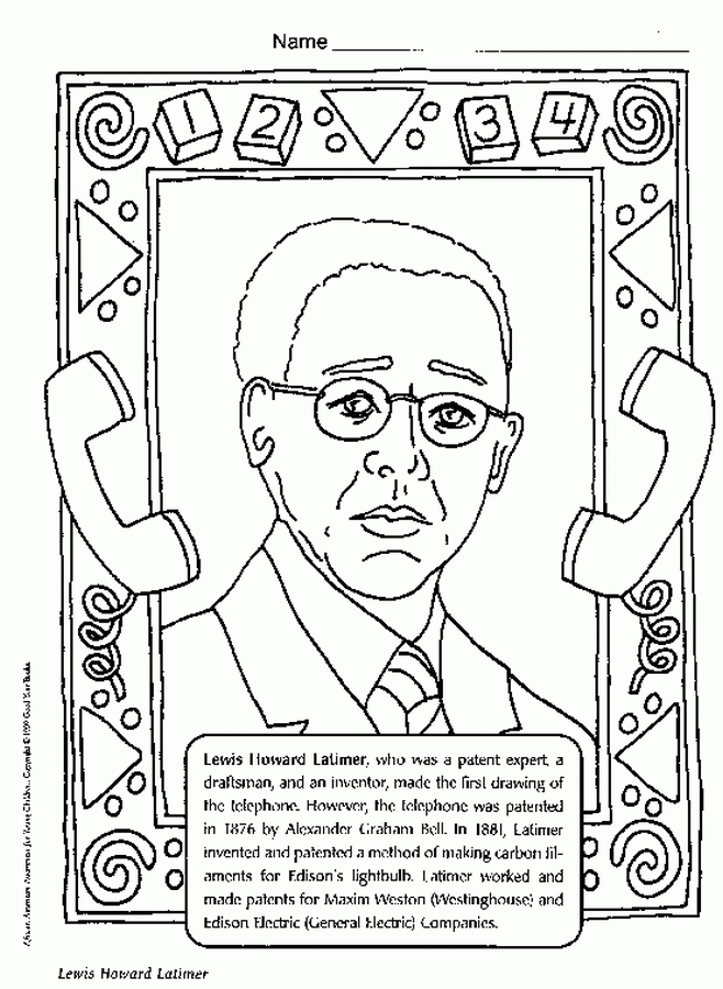 African American Coloring Pages For Kids Coloring Home