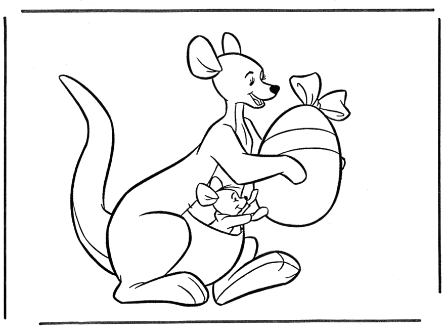 Kangaroo Coloring Pages - Coloringpages1001.