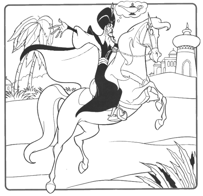 Kids Under 7: "Aladdin " Coloring Pages