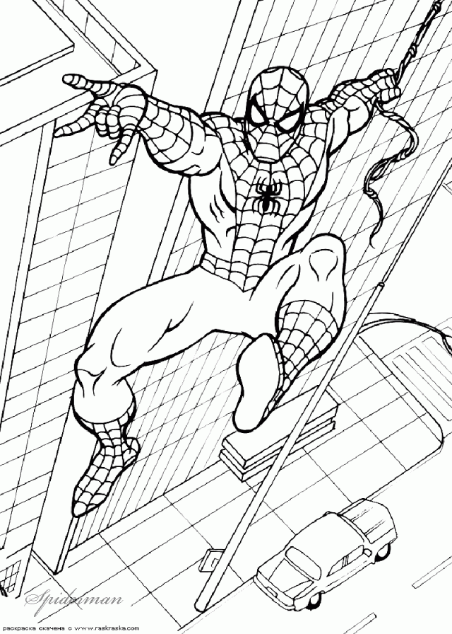 Spiderman Coloring Page