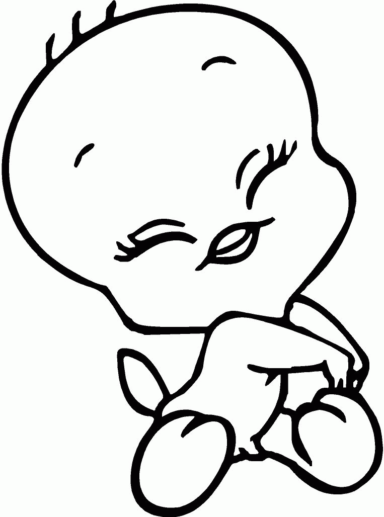 Baby Tweety Bird Coloring Pages Coloring Home