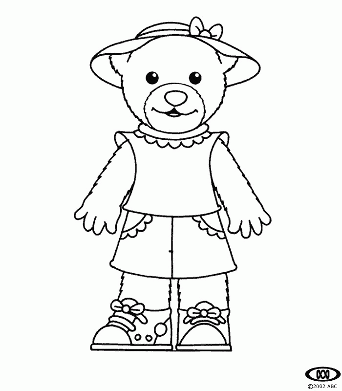 in pajamas Colouring Pages
