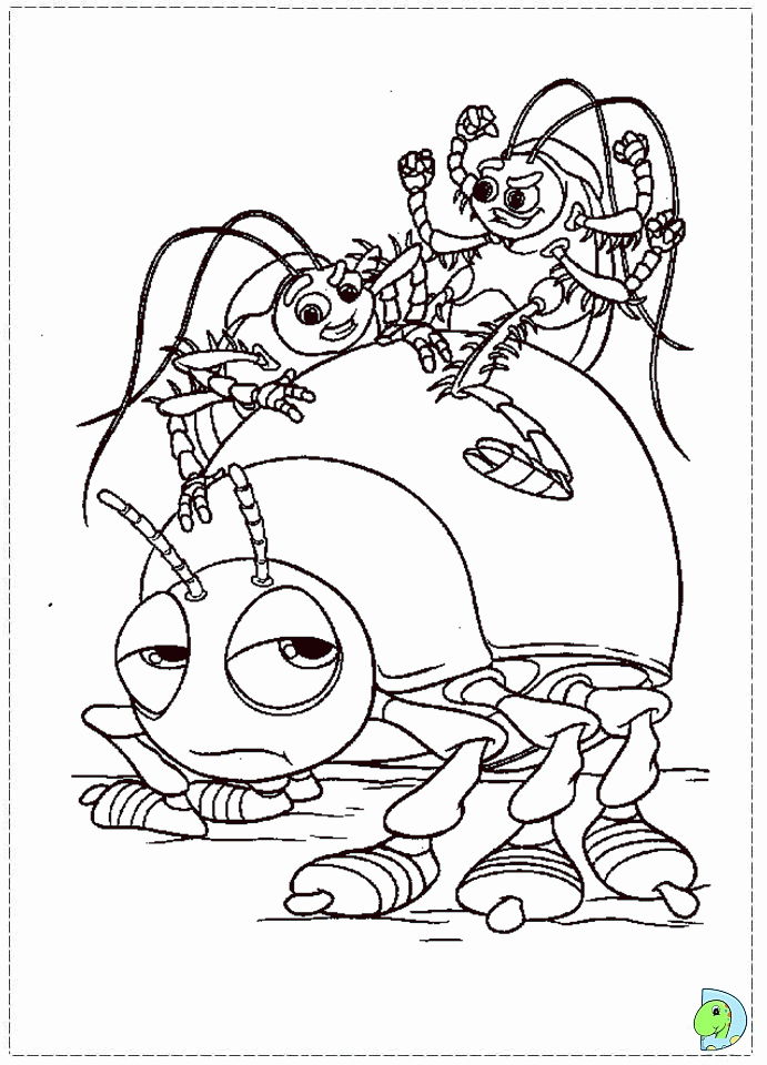 happy A Bug's Life Coloring Pages « Printable Coloring Pages