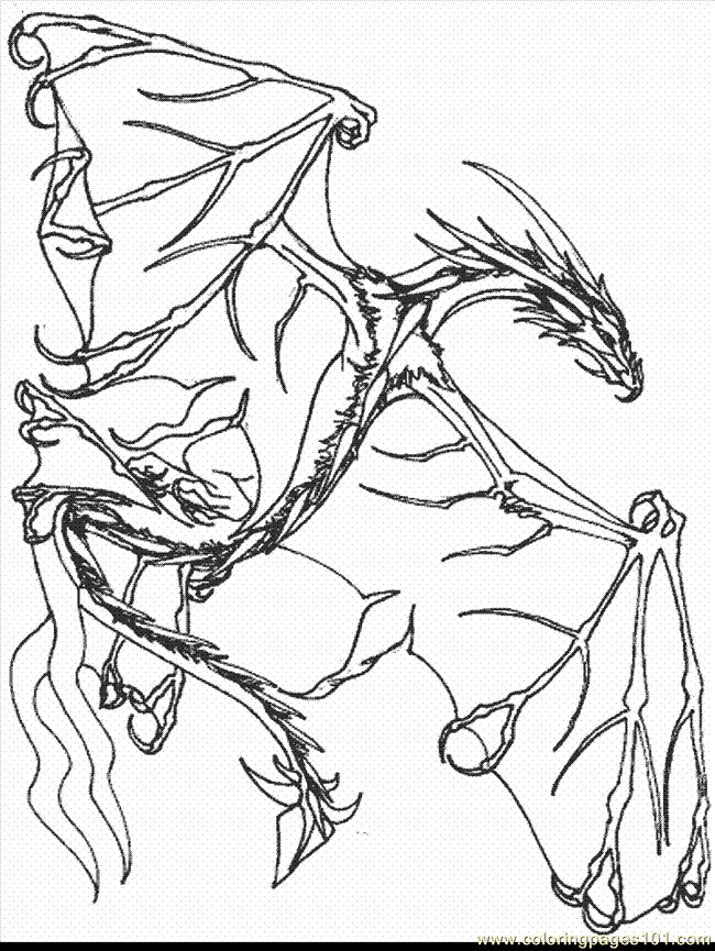 Coloring Pages Dragons1 (2) (Peoples > Fantasy) - free printable 