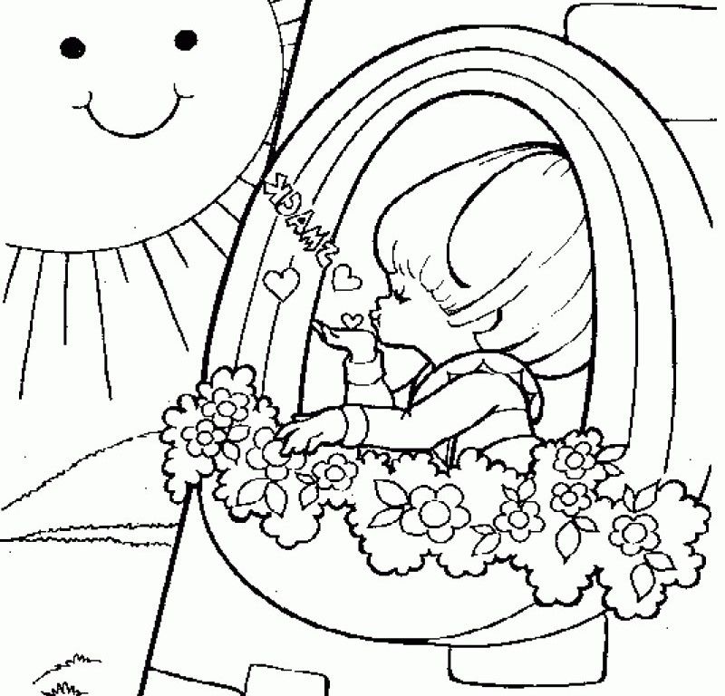 Rainbow Brite Is Blowing Coloring Pages - Kids Colouring Pages