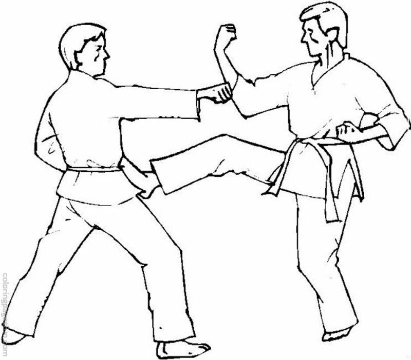 Karate Coloring Pages 4 | Free Printable Coloring Pages 