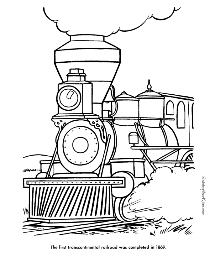 Locomotive coloring page 022