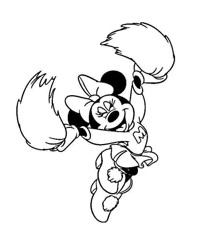 Disney Minnie Mouse Cartoon Coloring Pages | Disney Coloring Pages