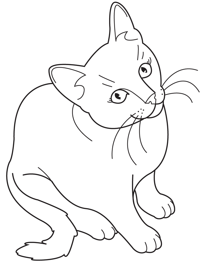 Cat coloring book pages | coloring pages for kids, coloring pages 