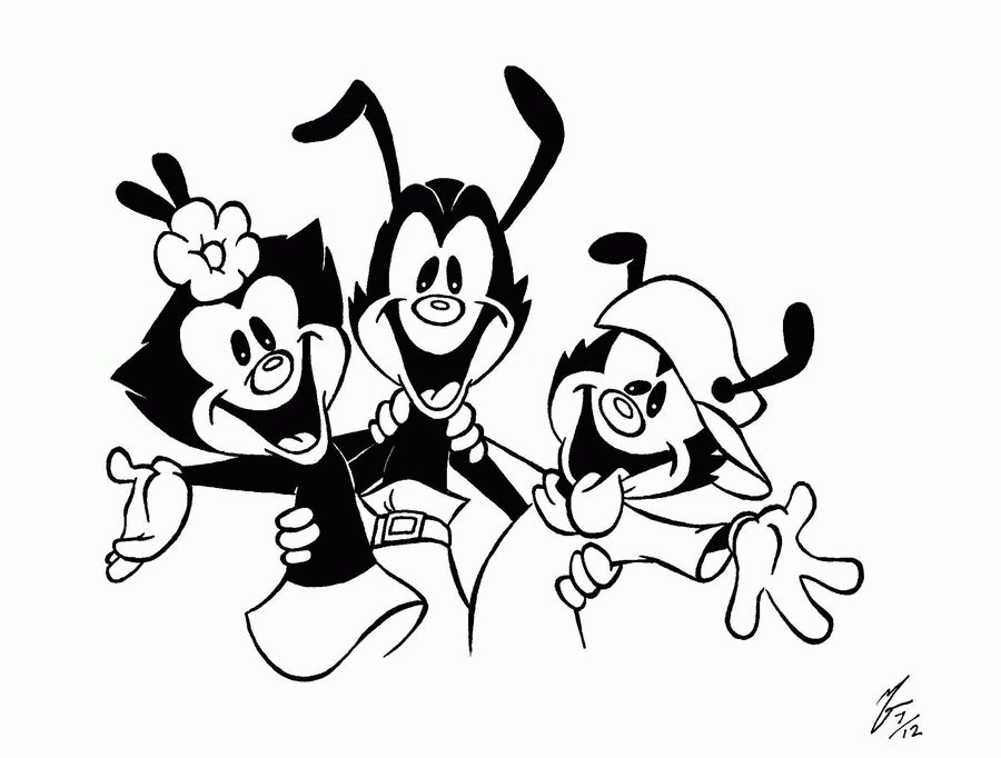 Animaniacs Coloring Pages Coloring Home