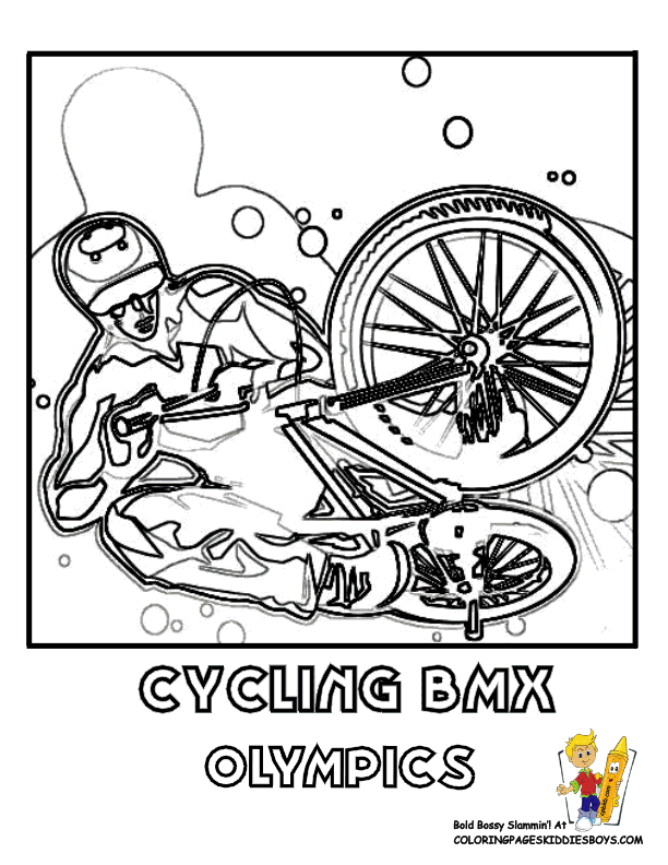 BMX bike coloring page - letscoloringpages.com - Hot Bmx Free 