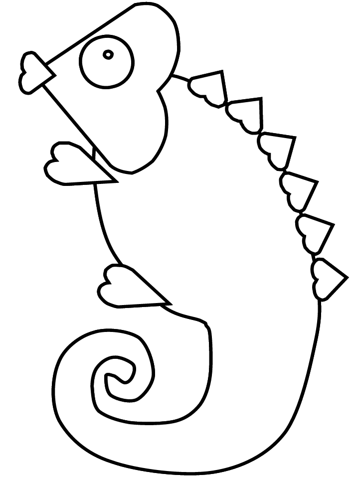 Heartchameleon Valentines Coloring Pages & Coloring Book