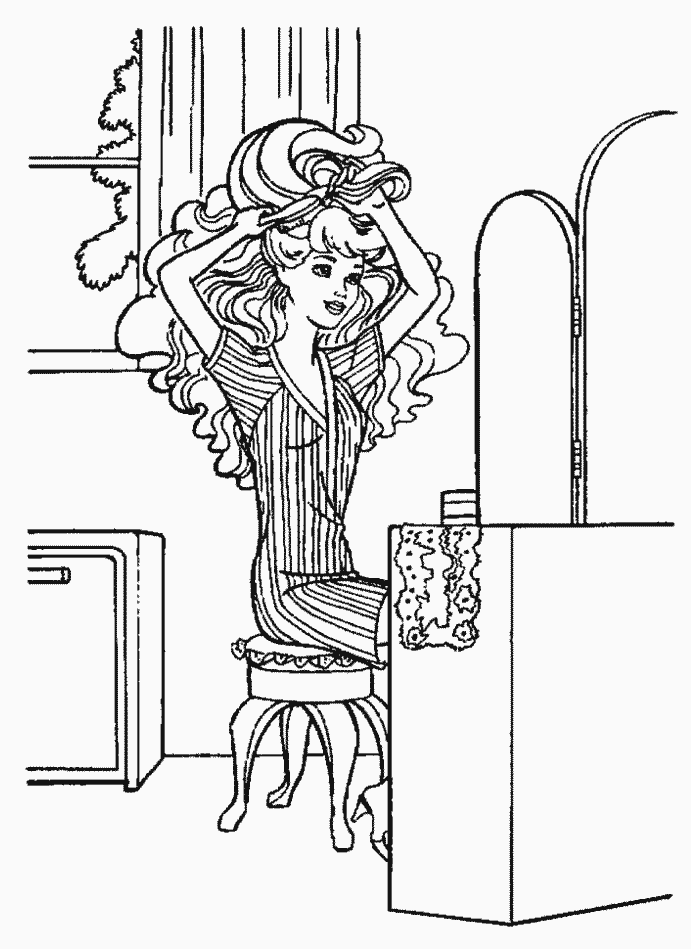 Barbie 4 Cartoons Coloring Pages & Coloring Book