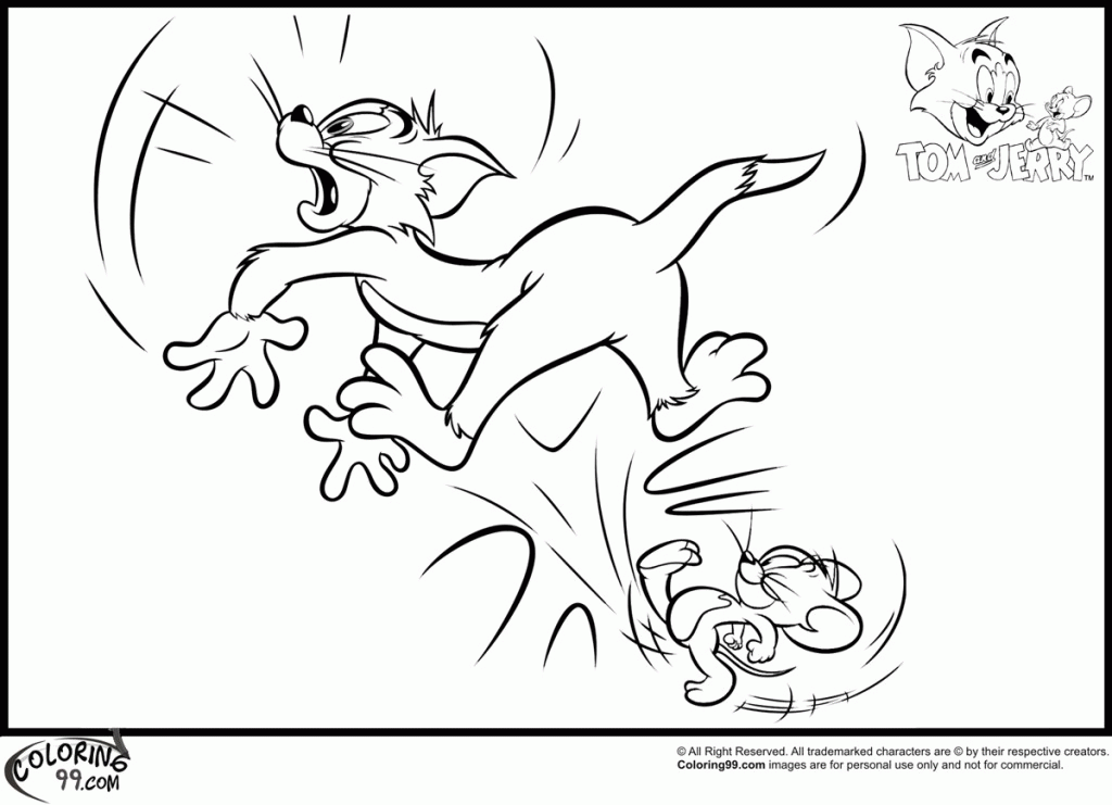 Cartoon: Newest Tom And Jerry Coloring Pages Picture, ~ Coloring 