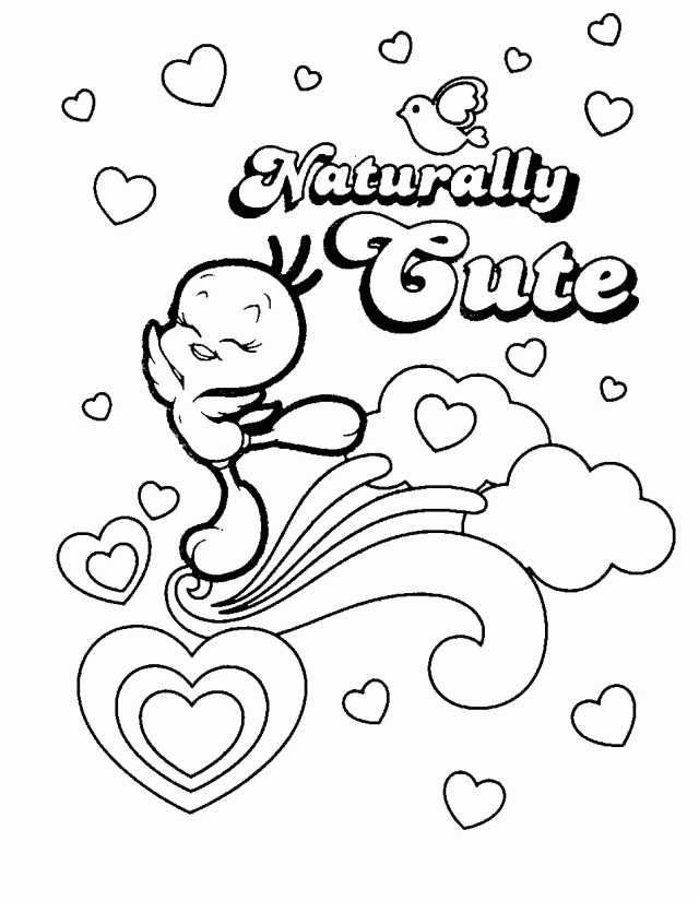 Sweet Of Tweety Bird Coloring Pages For Kids | Laptopezine.
