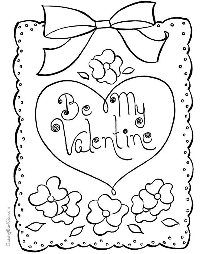 Free Valentine Coloring Pages For Kids Coloring Home