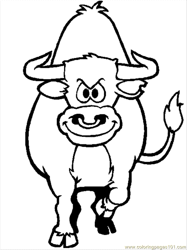 Coloring Pages Cow Coloring Page (Mammals > Bull) - free printable 