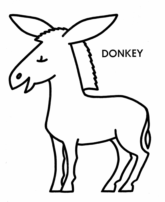 Pics Of Donkeys - Coloring Home.