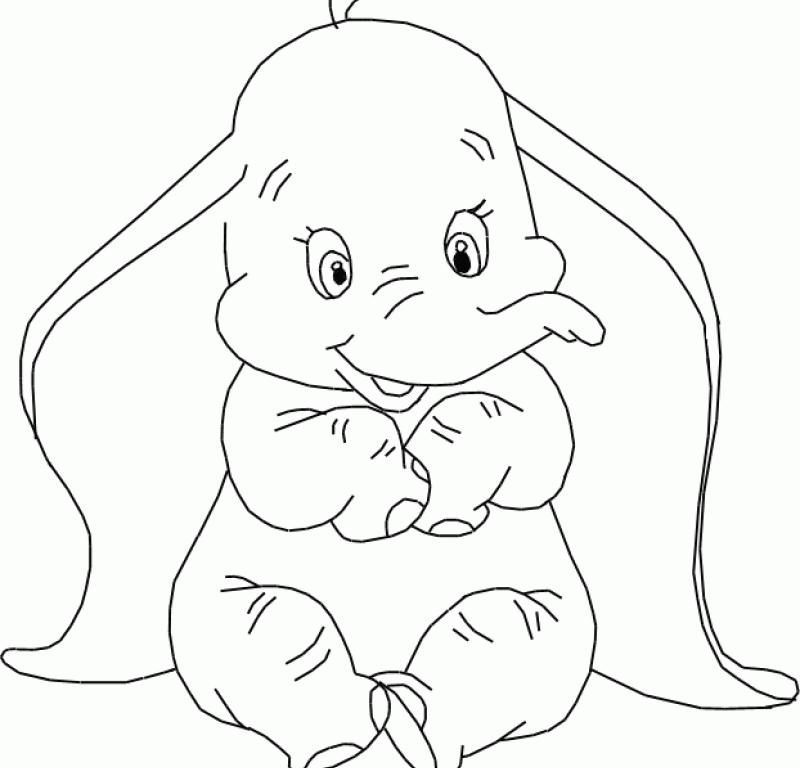 Dumbo Colouring Pages Coloring Home
