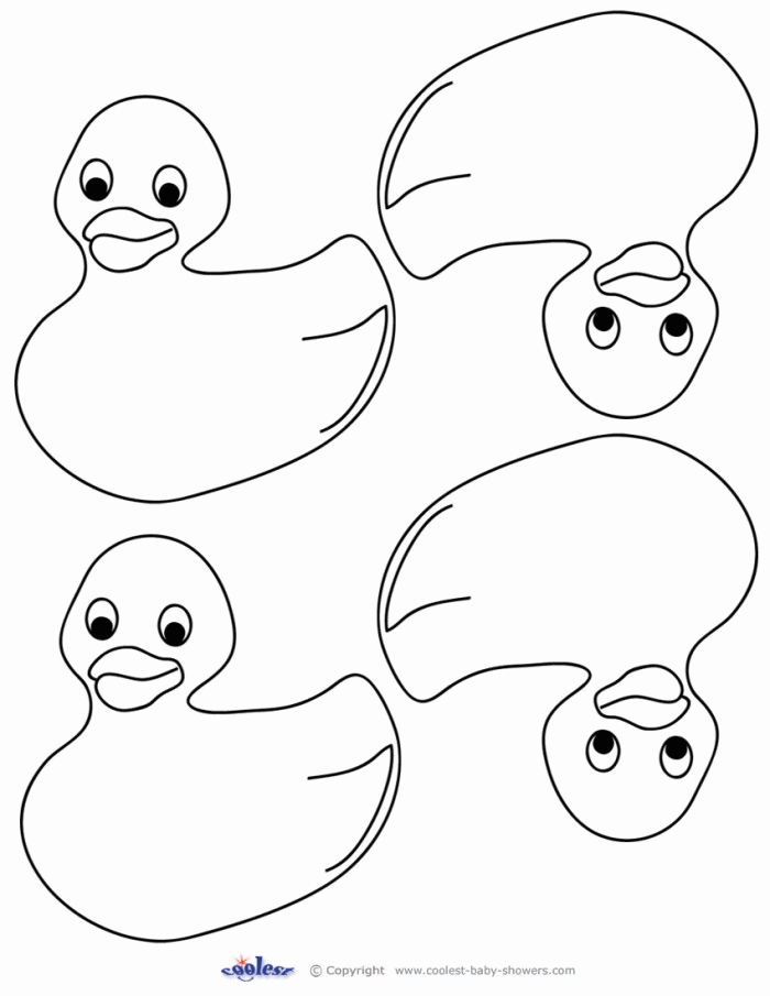 Rubber Duck Coloring Pages Free