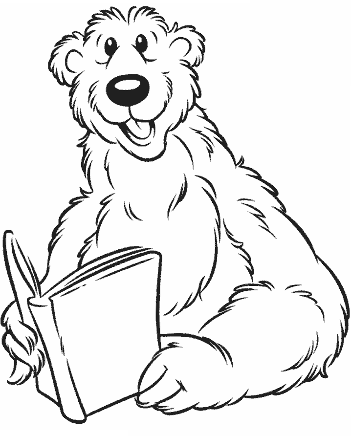 Printable Bear 8 Cartoons Coloring Pages