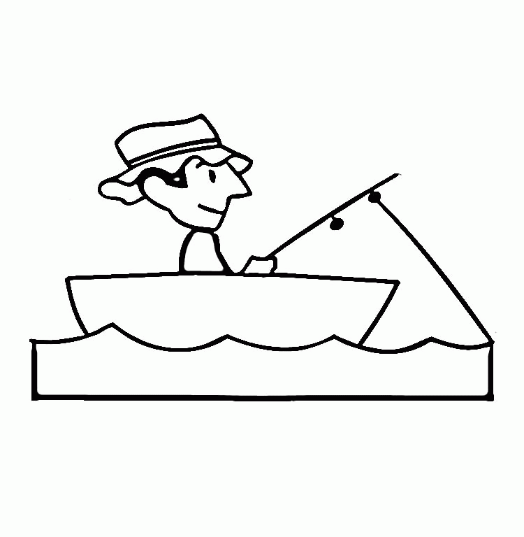 Fishing Boat Coloring Online | Super Coloring