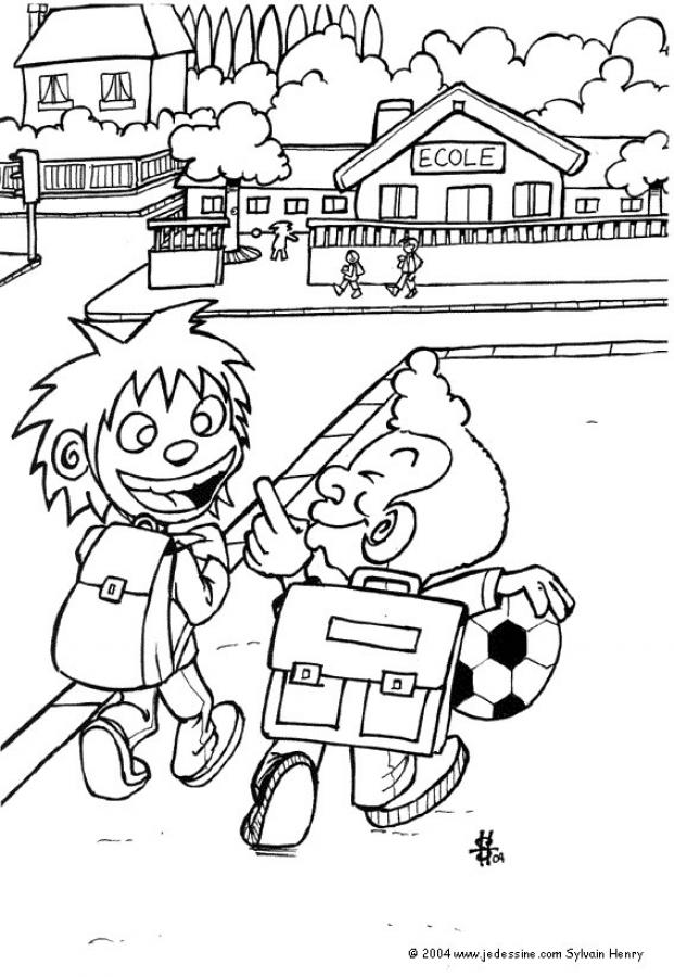 SCHOOL ONLINE coloring pages - Go to school