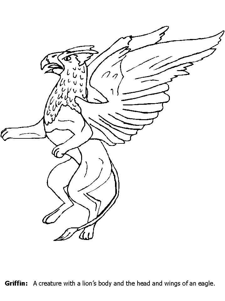 Gryphon Coloring Pages