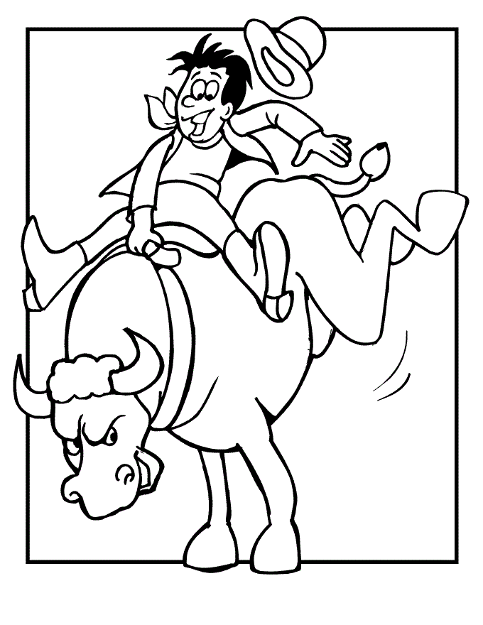 cowboy coloring pages printable coloring home