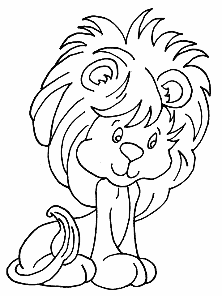 Printable Lions Lion5 Animals Coloring Pages - Coloringpagebook.com
