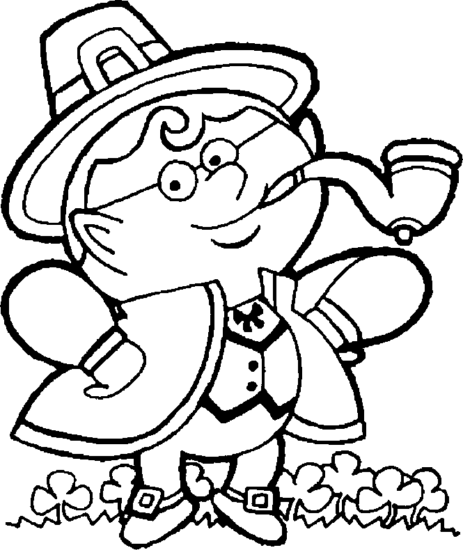 Saint Patrick's Day Coloring Pages for Kids- Printable Worksheets