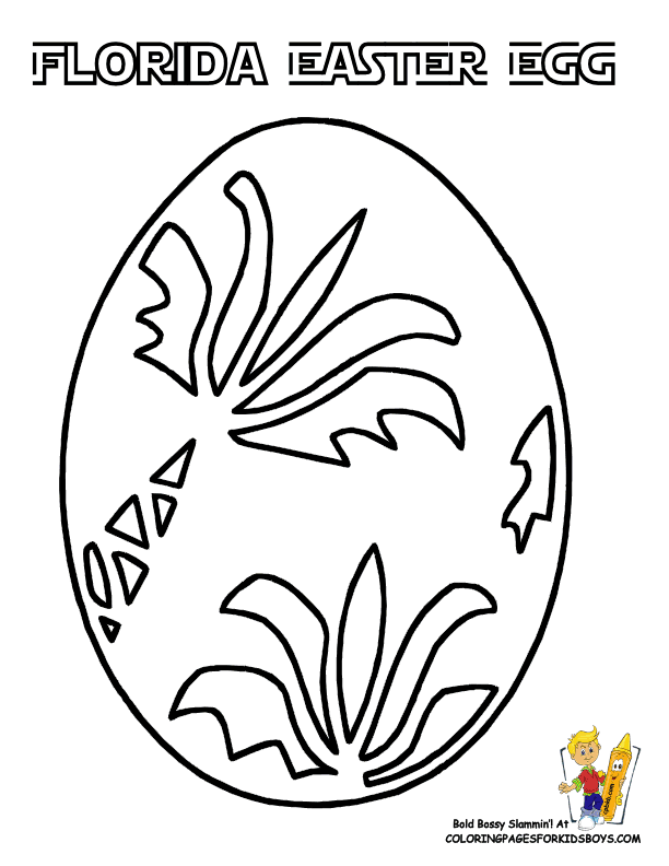 easter egg at coloring pages book for kids boys